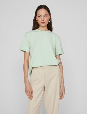 Vila Vinora S/S T-Shirt - Noos - Green - S