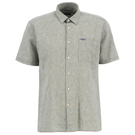 Barbour Nelson Ss Shirt Bleached Olive