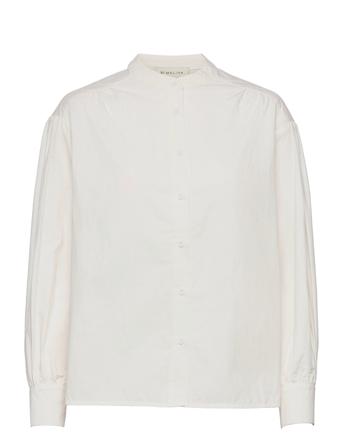 Amelia Shirt Pitkähihainen Pusero Paita Valkoinen By Malina