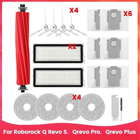 För Roborock Q Revo S, Qrevo Pro, Qrevo Plus Robotdammsugare Tillbehör
