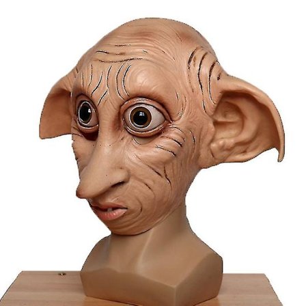 Cosplay Dobby Elver Latex Maske Dyrestil Julekarneval Kostume Hovedbeklædning