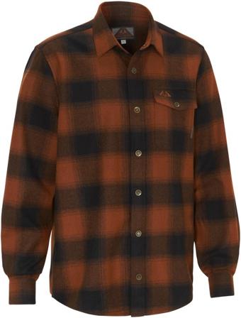 Swedteam - Lynx Wool Shirt kauluspaita - Dark Orange - Miesten
