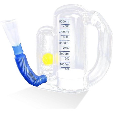 2025 Incentive Spirometer Voksen, Pusteøvelsesapparat for Lunger, Pusting