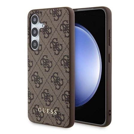 Guess 4G metallgulllogoetui for Samsung Galaxy A35 - brun