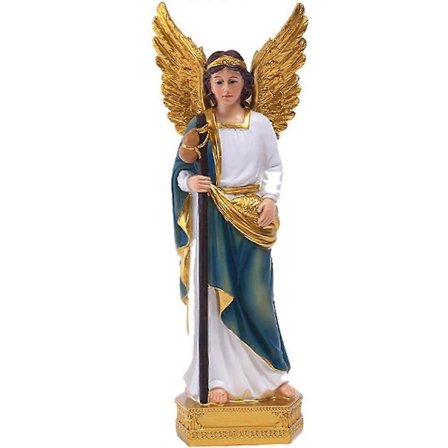 San Rafael Statue Resin Religiøs Skulptur Husholdningsengelstatue Dekor San Rafael Figurin (LGL)