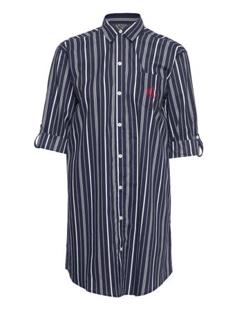 Lrl 3/4 Sl Roll Tab His Sleepshirt Top Navy Lauren Ralph Lauren Homewear