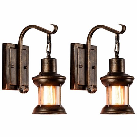 2 stk. Vintage væglampe armaturer, nordisk væglampe (uden pære)