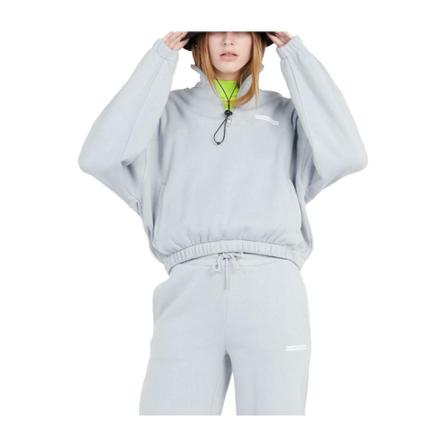 Calvin Klein Micro Flock sweatshirt Grå, Dame Sweatshirts