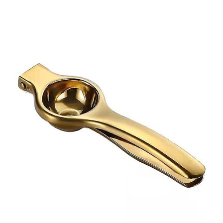 Gylden rustfritt stål sitronklips juicer manuell frukt juicer liten sitronklips