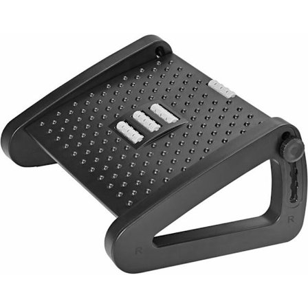 Fotstöd för kontor, ergonomiskt fotstöd med justerbar höjd och massage