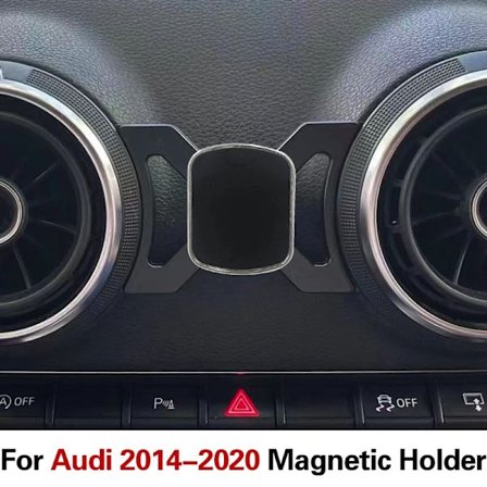 Magnetisk biltelefonholder, kompatibel med Audi A3 S3 8V 2014-2020, luftudtagsclips, monteringsstand, tyngdekraftnavigationsbeslag, soporte mvil coche