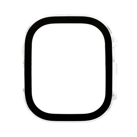 Apple Watch Ultra cover with tempered glass screen protector - Transparent