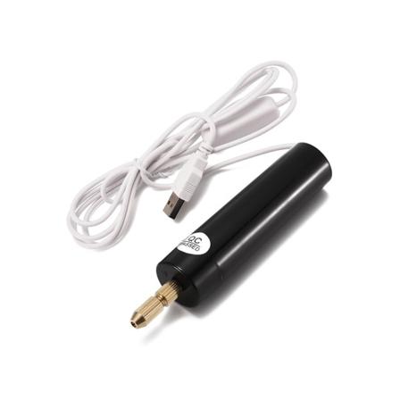 Mini elektrisk drill, DC 5V bærbar elektrisk USB-drill, 0,7-1,2 mm manuell mikroborsett med 13 biter, for papir, plast, tre