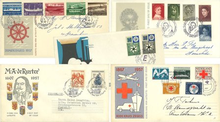 Holland 1957 - FDC årgang