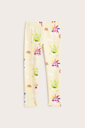 Kappahl | Leggings Babblarna Jasnobeżowy 92 | Jasnobeżowy