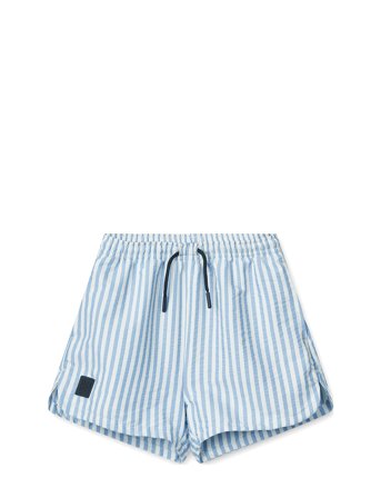 Liewood Aiden Seersucker Board Shorts - Blue - 68
