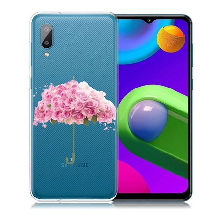 Deco Samsung Galaxy M02 / Samsung Galaxy A02 skal - Blomformat Paraply