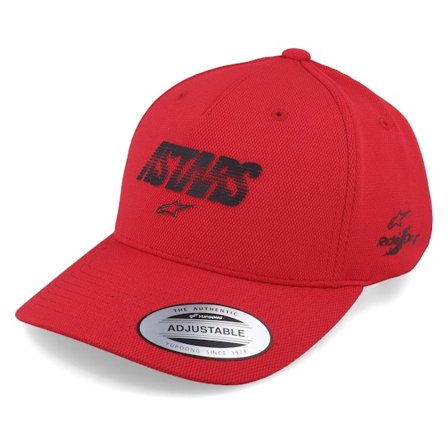 Alpinestars - Rød adjustable Caps - Angle Velo Tech Hat Red Adjustable @ Hatstore