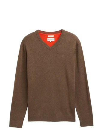 Tom Tailor | Basic V-Neck Knit | L
