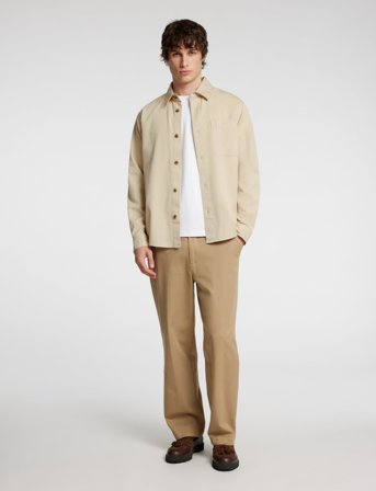 Selected Slhace Thais Overshirt - Cream - L