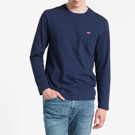 Levi's Long Sleeve Original Logo Tee Överdelar Herr Blå S