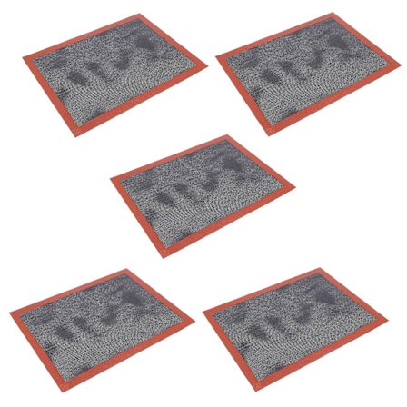 5X Perforerade Silikon Bakplåtsunderlägg Icke-Klibbiga Ugnsplattor för Kex/Bröd/Macaron/Bis