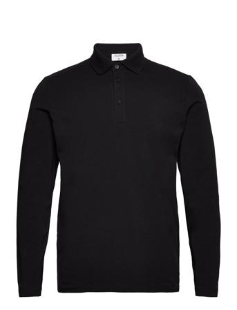 Luke Stretch Polo Shirt Designers Polos Long-sleeved Black Filippa K