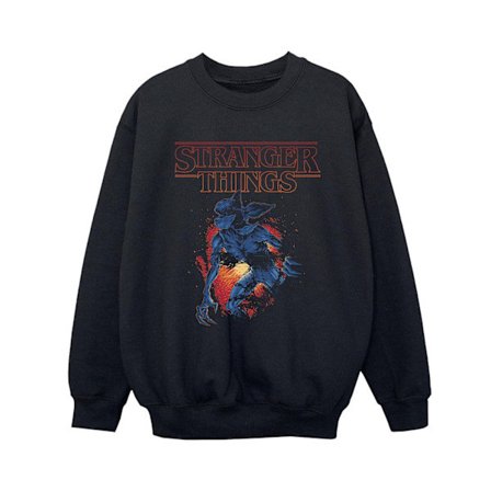 Netflix Boys Stranger Things Demo Cave -collegepaita, 9–11 vuotta, Bl Black, 9–11 vuotta