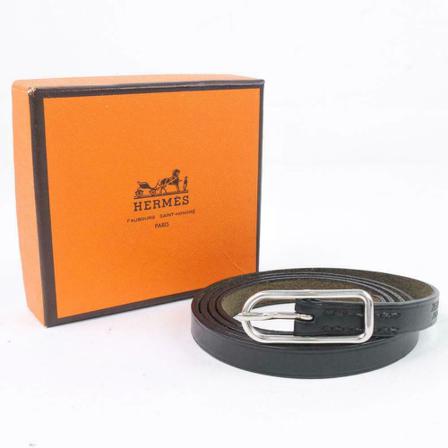 Hermès Vintage, Pre-owned Bracelet Zwart, Dames, Maat:ONE Size,leer