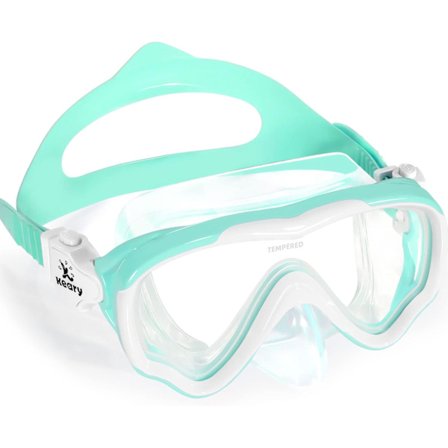 2025 Seneste Model Børnesvømmebriller med Næsebeskytter Svømmemaske til Børn Unge 5-15, Anti-dug Børnepool Vand Svømmebriller Grøn