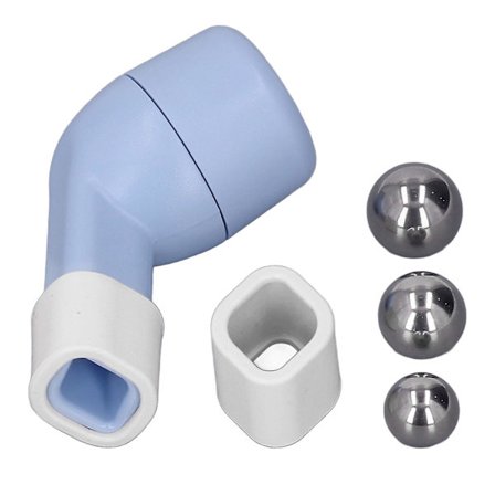 Åndedrætsøvelse til at øge lungekapaciteten - 3 størrelser kugler - Håndholdt åndedrætsøvelse (himmelblå)