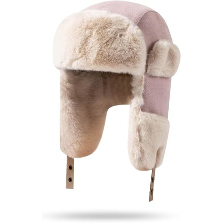Vinter trapper hat med øreklapper, varm russisk hat til kvinder, trapper hat/skihue til mænd.