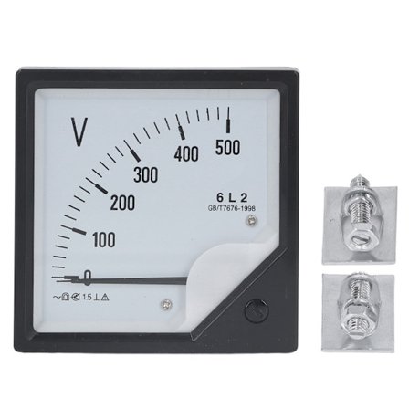 Analog Voltmeter AC 0-500V Panel Spänningsmätare Utrustningsmätare