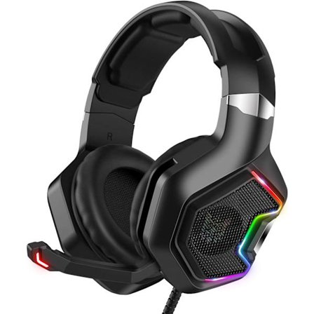 Gaming-headset för PS5, PS4, Xbox Series X|S & Xbox, PC-spelhörlurar med 7.1 surroundljud, brusreducerande mikrofon - för Playstation 5, Mac