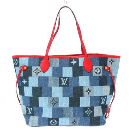 Louis Vuitton Vintage, Pre-owned Denim louis-vuitton-bags Blauw, Dames, Maat:ONE Size
