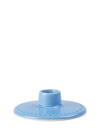 Lyngby Porcelæn | Rhombe Color Kronelysestage H3 Cm Blå | 3 cm