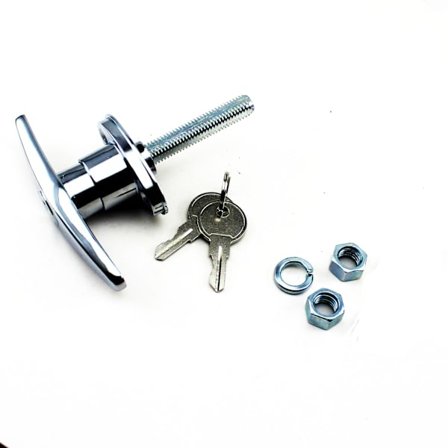 Korshandtag - garage lås - låsbart garagehandtag - med 2 nycklar