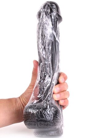 Kjøp Dinoo King-Size Cock Curved Black 30,5cm - XL dildo | God pris