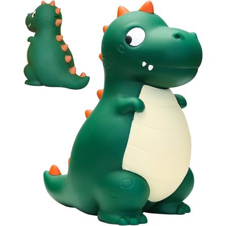 Dinosaurus-säästölipas lelu lapsille, säästölipas, joka voidaan avata rikkomatta, sopii lapsille lahjoiksi (vihreä) Vihreä