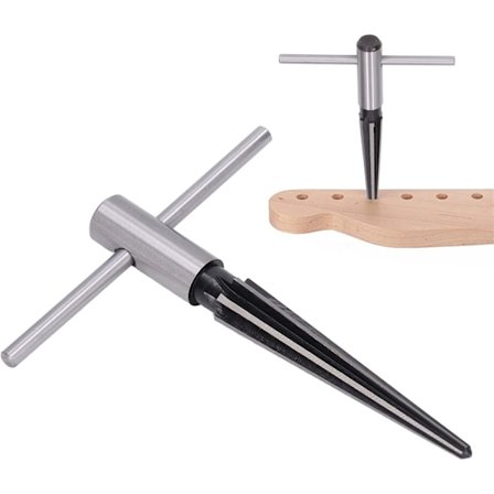 Konisk brotsj, T-håndtak konisk brotsjesett, fint håndverk høy hardhet høyhastighetsstål konisk brotsj (rundt skaft konisk brotsj 5-16mm)