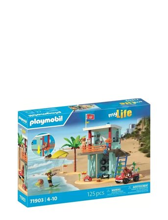 PLAYMOBIL Lifeguard Tower With Beach Bug - Multi/patterned - ONE SIZE