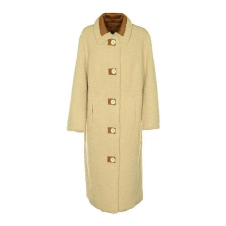 Stand Studio - Ullkappor - Beige - Dam - Storlek: M, Dam, Storlek: M
