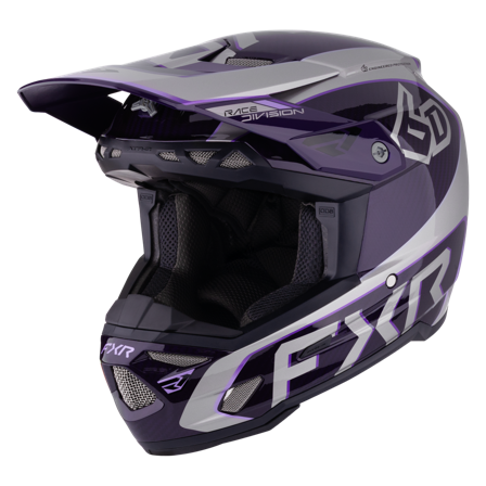 Crosshelm FXR 6D ATR-3 FIM 26 Grijs/Paars M