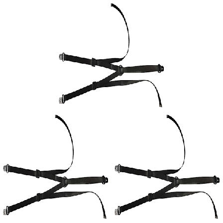 Justerbara TV-säkerhetsremmar, tippskydd för möbler utan borrning, fäst platta skärmar på väggen, 3 st