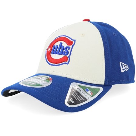 New Era - MLB Blå flexfit Keps - Chicago Cubs MLB Player Replica M-Crown 39THIRTY White/Royal Flexfit @ Hatstore