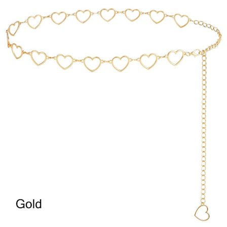 Kædebælte til kvinder Metal talje Kædebælte GULD