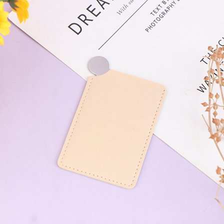 Bærbart mini rustfritt stål uknuselig makeup lommespeil