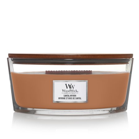 Woodwick Ellipse Candles Santal Myrrh 453g - Candela Profumata