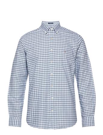 The Oxford 3 Col Gingham Reg Bd Blue GANT