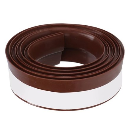 Lydisolerende silikonetætningsliste til døre 28 mm rundt hul holdbar letvægts brun